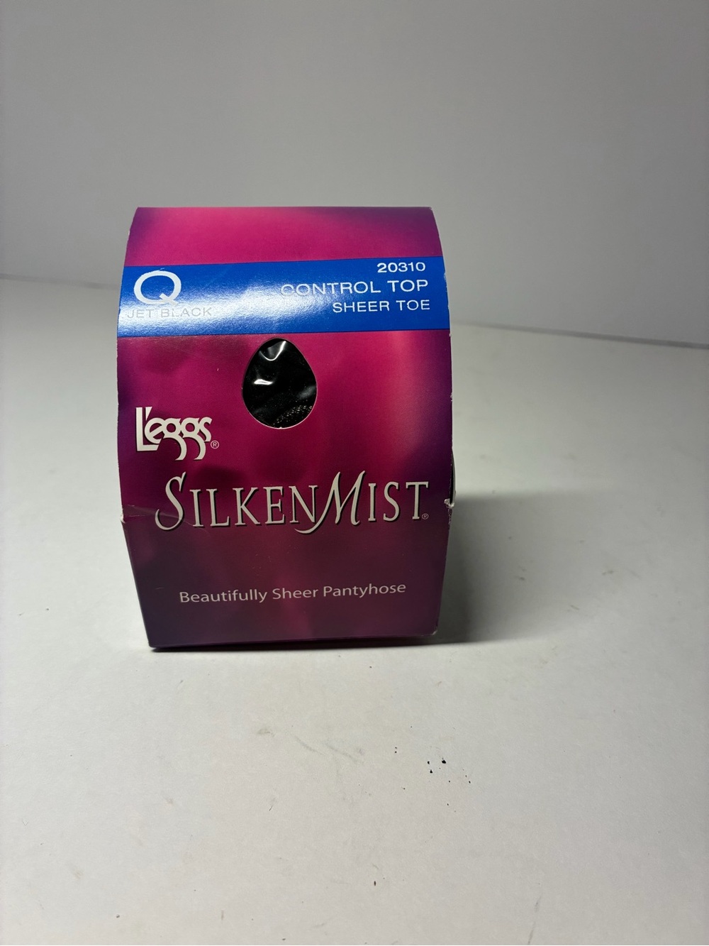 SilkenMist Sheer Pantyhose - Jet Black size Q Control top 20310
